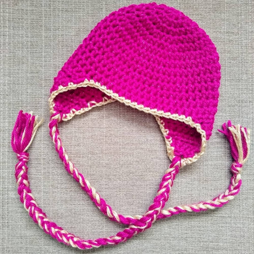 Handmade Crochet Beanie with Earflaps